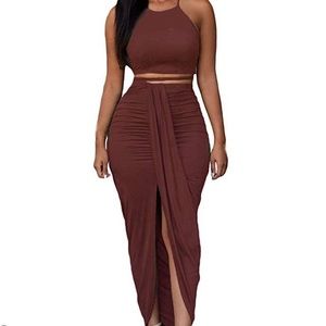 🌸NIB. Women’s Two Piece Bandage Skirt Set. Size M